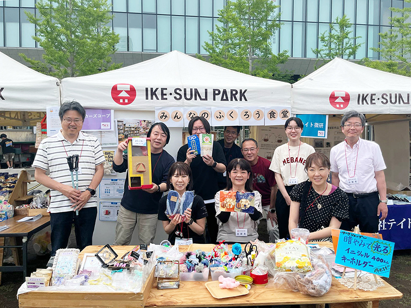 統合本部社会連帯委員会　豊島区の防災フェスに出店　子ども食堂、ポールdeウォークをPR